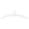Ekena Millwork Archdale Architectural Grade PVC Gable Bracket, 72"W x 21"H x 2"D x 4"F, 7/12 Pitch GBP072X21X0204ARC00 - alternate 4